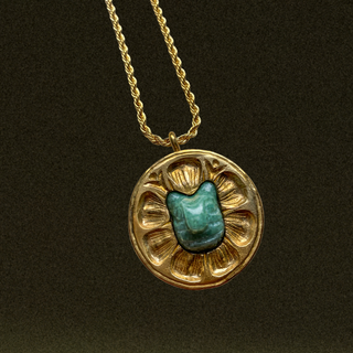 Wild Cat Protector Pendant in Gold