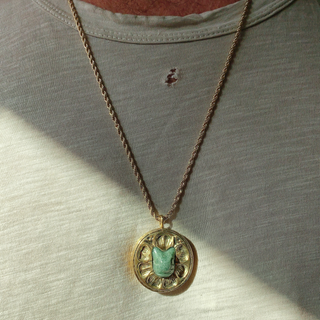 Wild Cat Protector Pendant in Gold