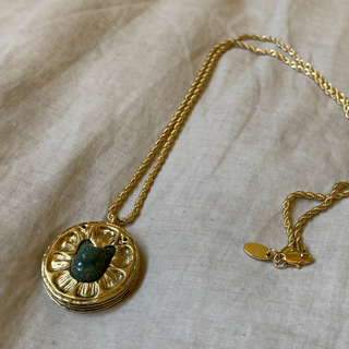 Wild Cat Protector Pendant in Gold