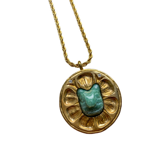Wild Cat Protector Pendant in Gold