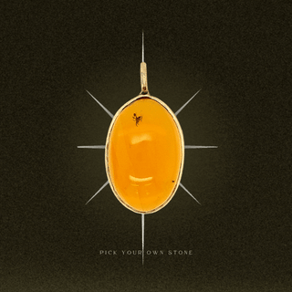 Amber Love Pendant - Pick Your Own Stone in Solid 14k Gold
